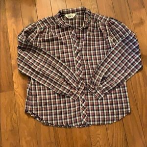 Vintage plaid blouse